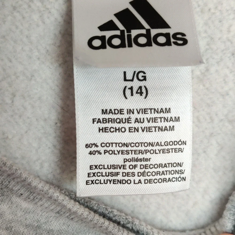 Adidas Pink, Gray, and Blue Crewneck Sweatshirt - Picture 4 of 4